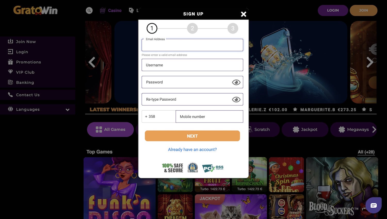 GratoWin Casino GratoWin Casino